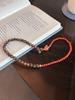 Natural Agarwood Double Circle Bracelet with Nan Hong Color Contrast - Supports Customization