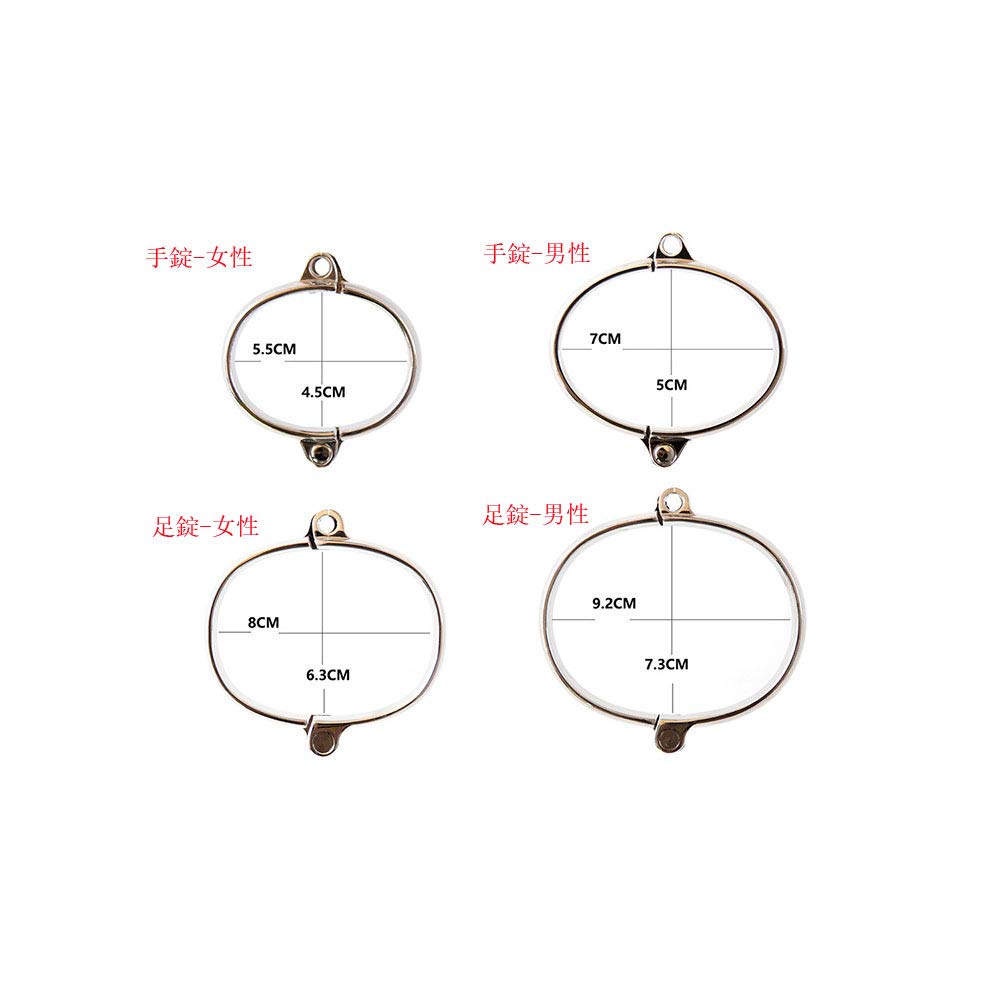 Toy Handcuffs with Bondage Restraint SM Adult Adult Amorous Supplies Handcuffs, Footcuffs, Metal, Padlock, Unisex, Restraints, Handcuffs, Footcuffs,