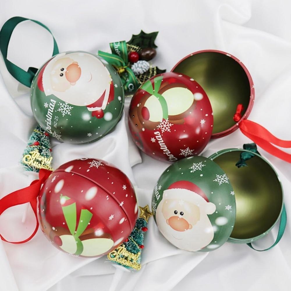 Plastik-Weihnachtsbaumkugeln Blech-Weihnachtsbaumschmuck Heimdekoration