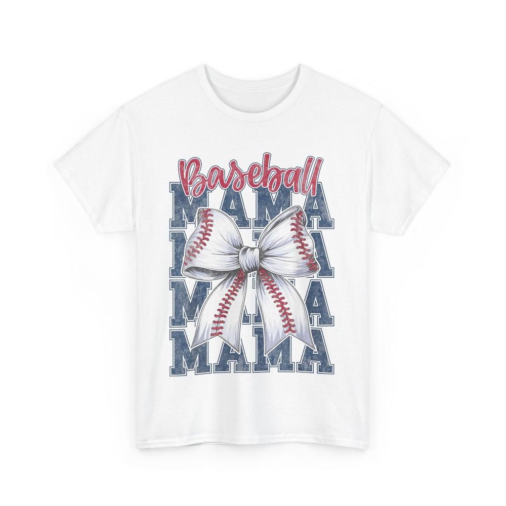 Baseball Shirt, Baseball Mama Coquette Bow Sports Lovers Women Shirt