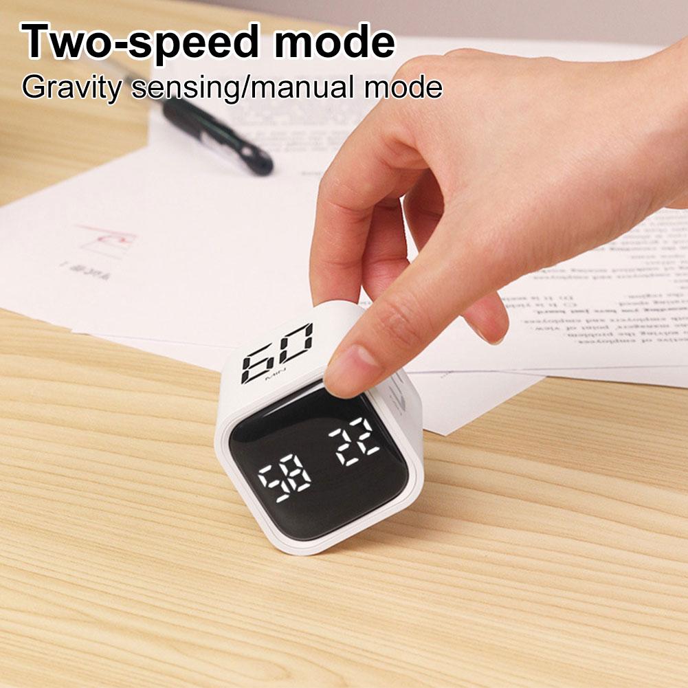 Productivity Cube Timer Mute Vibrate and Adjustable Sound Alert Mini Digital Timer Electronic Timer for Cooking Fitness Studying