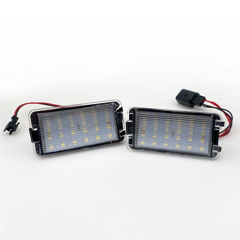 Ac29-2Pcs LED License Plate Lights For Seat Ibiza 6L Arosa Altea Cordoba MK1 MK2 Leon 1M Toledo III Car Number Lights