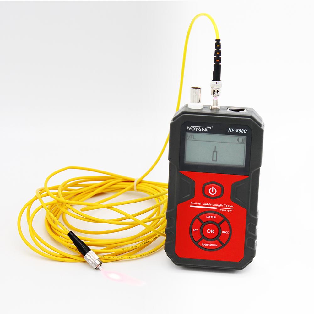 NOYAFA NF-858C Cable Tester Trace Line Locator LCD POE BNC Finder Port Blinking Red Light Test Measure Length Cable Tracker Network tools