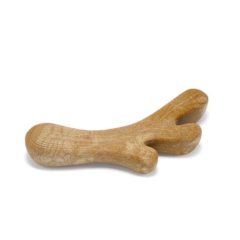 Dog Toys, Wood Powder Antler Toys, Teething Interactive Training Toys, Unbreakable and Boring Medium-sized Dog Toys