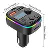 Car Charger FM Transmitter Support TF Card U Disk Car MP3 Player Dual USB Type C Cell Phone Charging Hands Free Wireless Car Kit