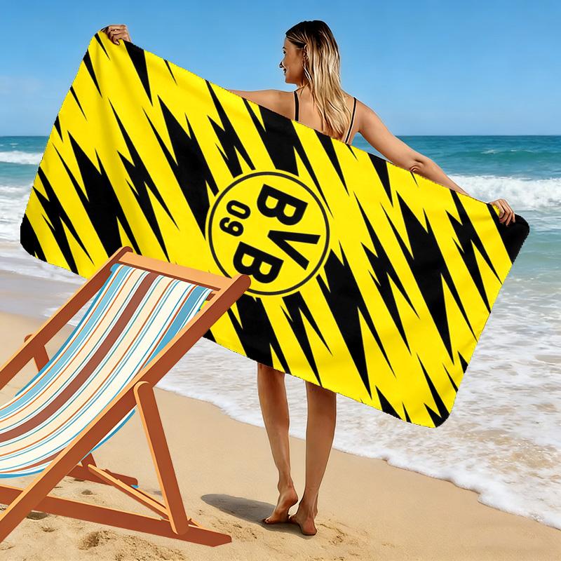 Dortmund Print Beach Towel, Large Soft Quick Dry Towel for Beach Camping Swimming