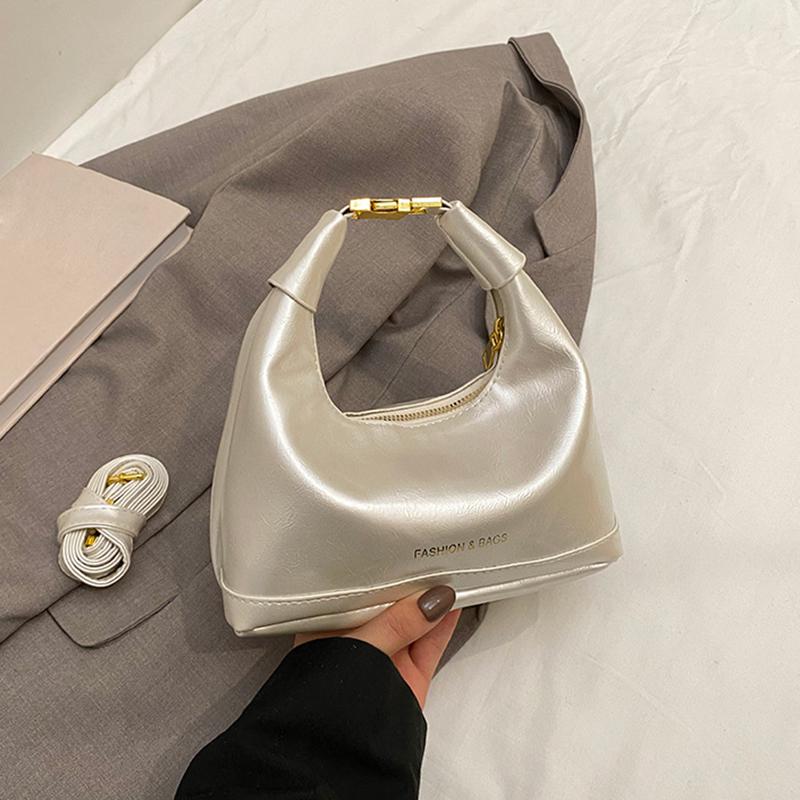 

Сумка через плечо для женщин, легкая сумка-хобо с регулируемым ремешком, модная сумка для повседневного использования, работы, путешествий 21x9.5x20cm белый