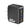 6 Port USB Charging Block 65W with Dynamic Power Allocation Charging Station ABS Texture Suitable for Various Devices