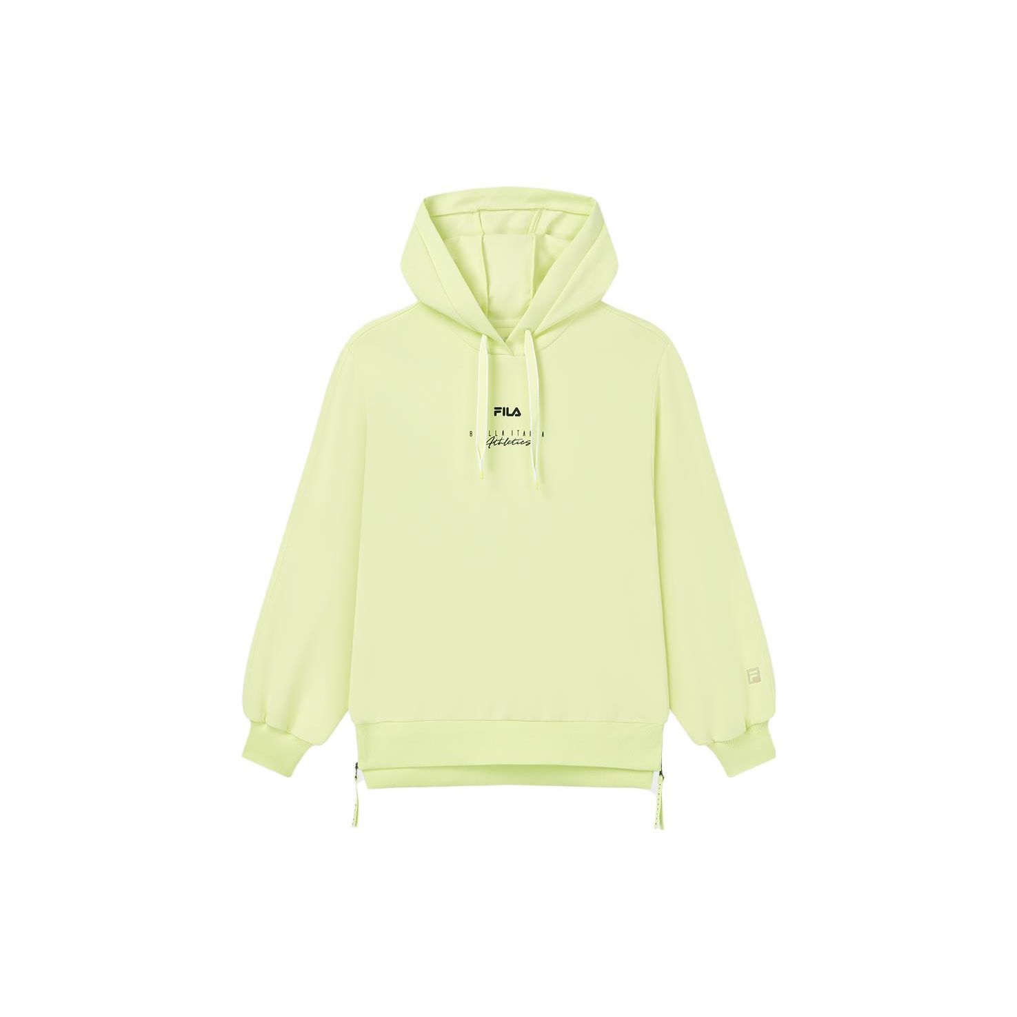 

FILA Official Womens Hoodie 2023 Autumn Simple Loose Sports Knitted Long Sleeve Top Women tops Sweet-Buckwheat A11W331206F-YE L