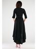Blouse with 3/4 Sleeves in Black Size M