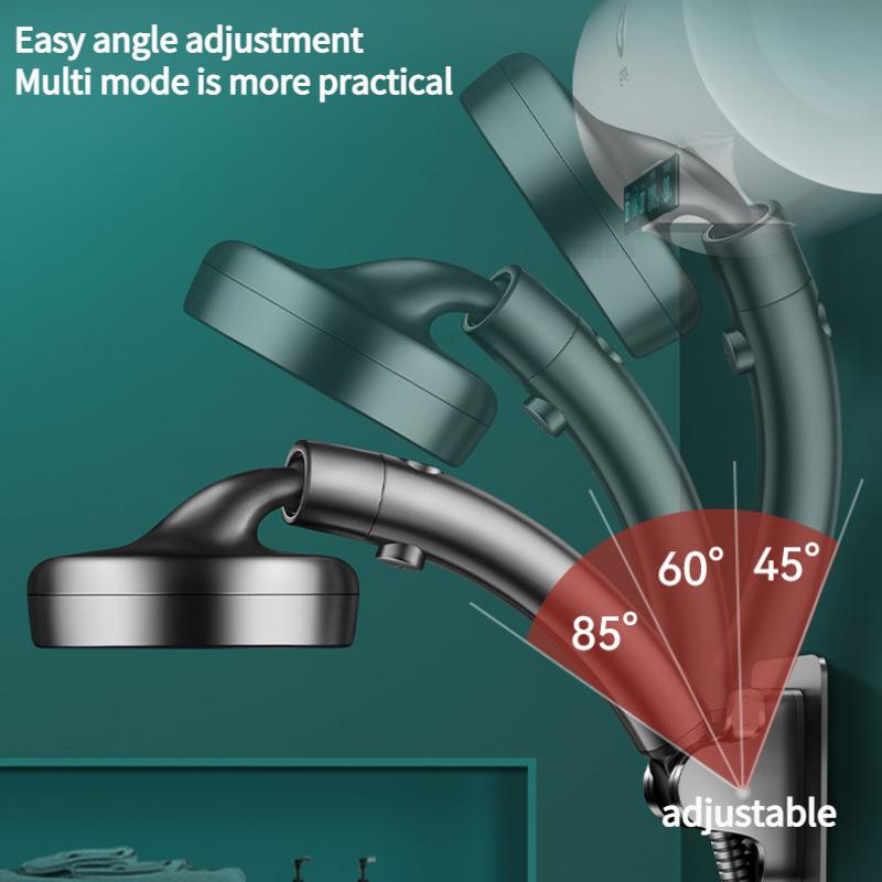 High Pressure Shower Head With One-key Stop Button Adjustable Water Saving Handheld Showerhead Universal Bathroom Spray Nozzle