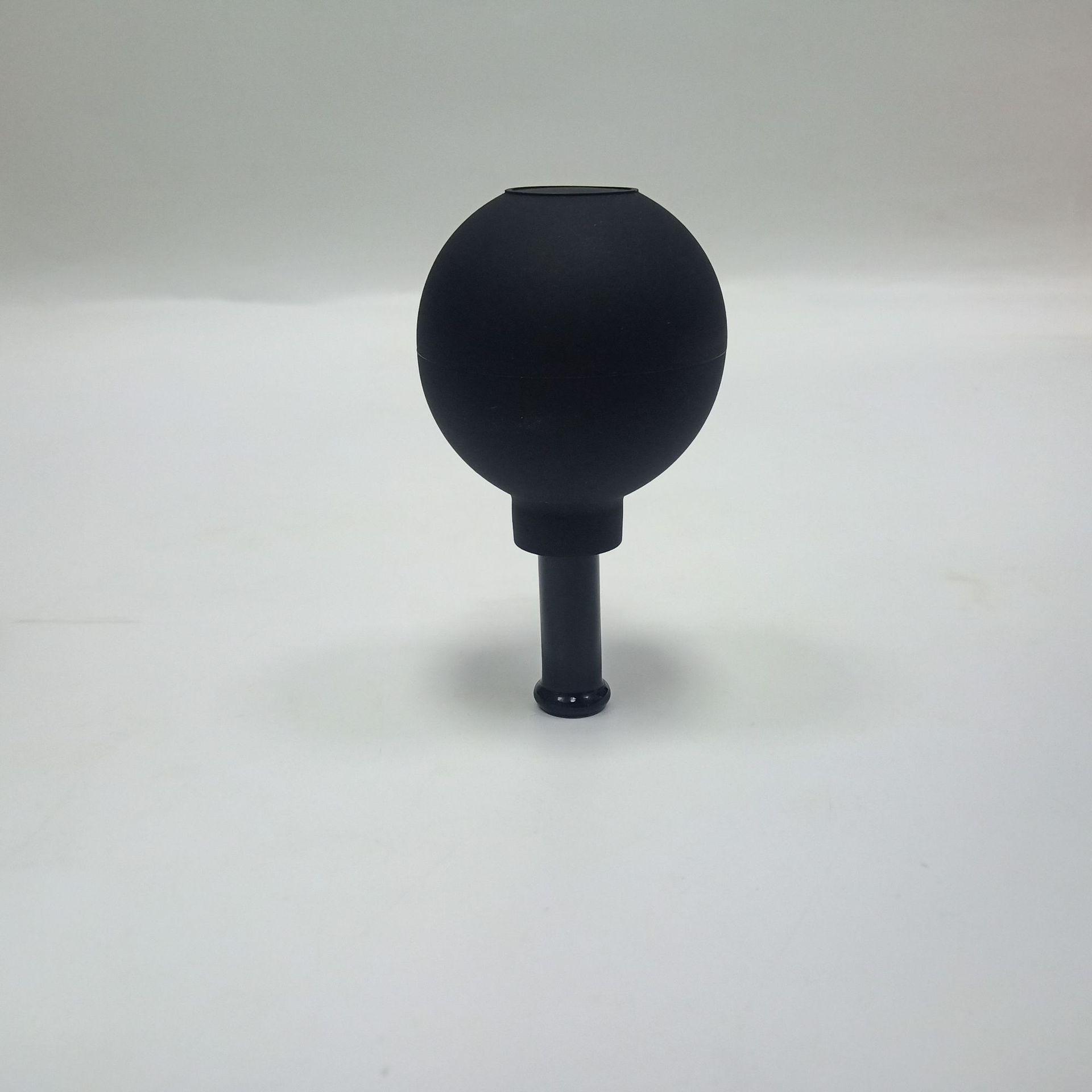 Black Glass Cupping Device Set - Four-piece PVC Kit