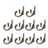 Zinc Alloy Coat Hooks Vintage Bronze Hangers Multi-Purpose Wall Hook Adhesive Door Hangers Load Rack Strong Bathroom Kitchen