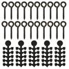 Reliable 50pcs Hook Stops Beads Carp Stopper Set with Boilies Bait Screw Peg