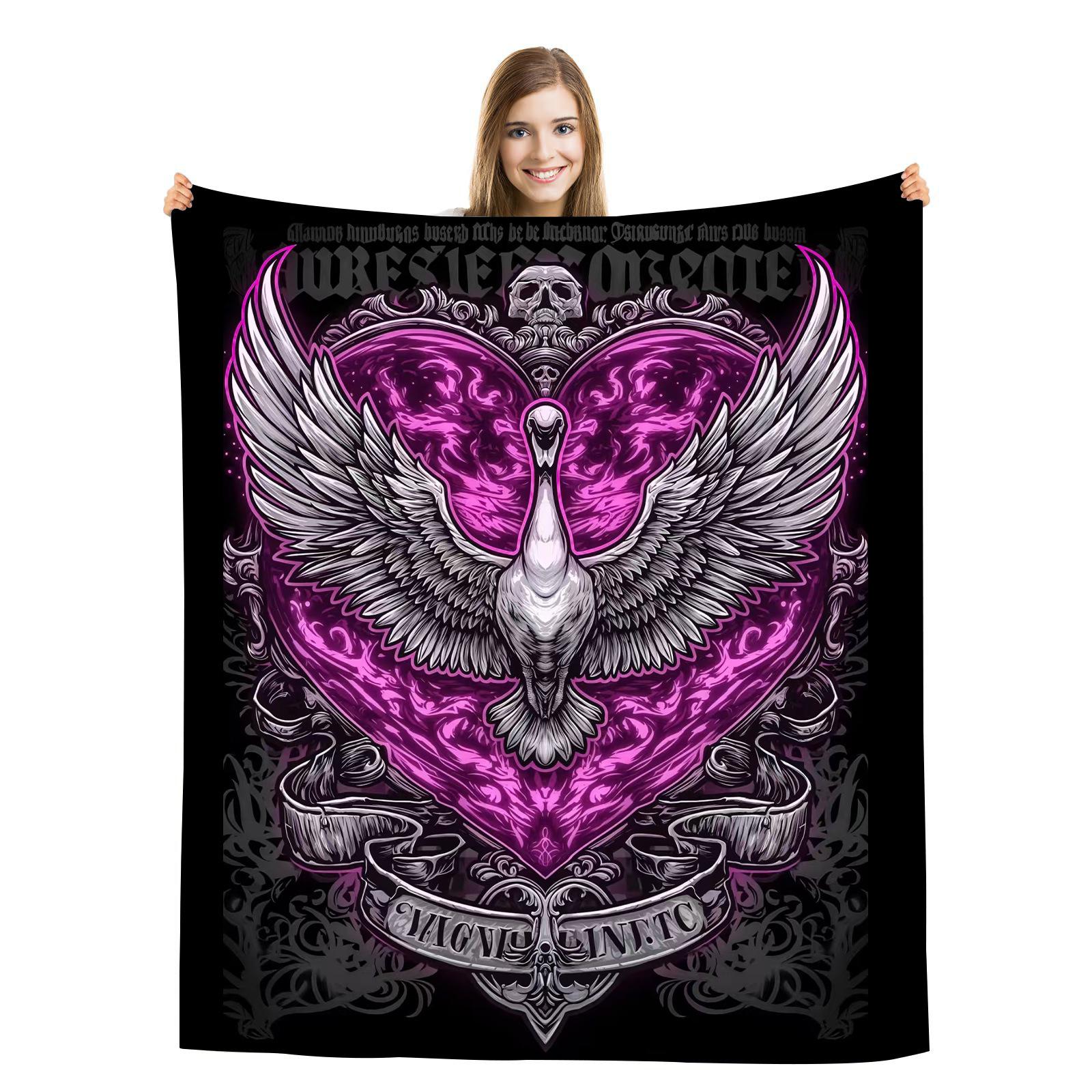 

Creative Skull digitalprinted polyester Bedroom velvet flannel soft sofa cover blanket Fleece soft sofa cover blankets for beds 75x100cm