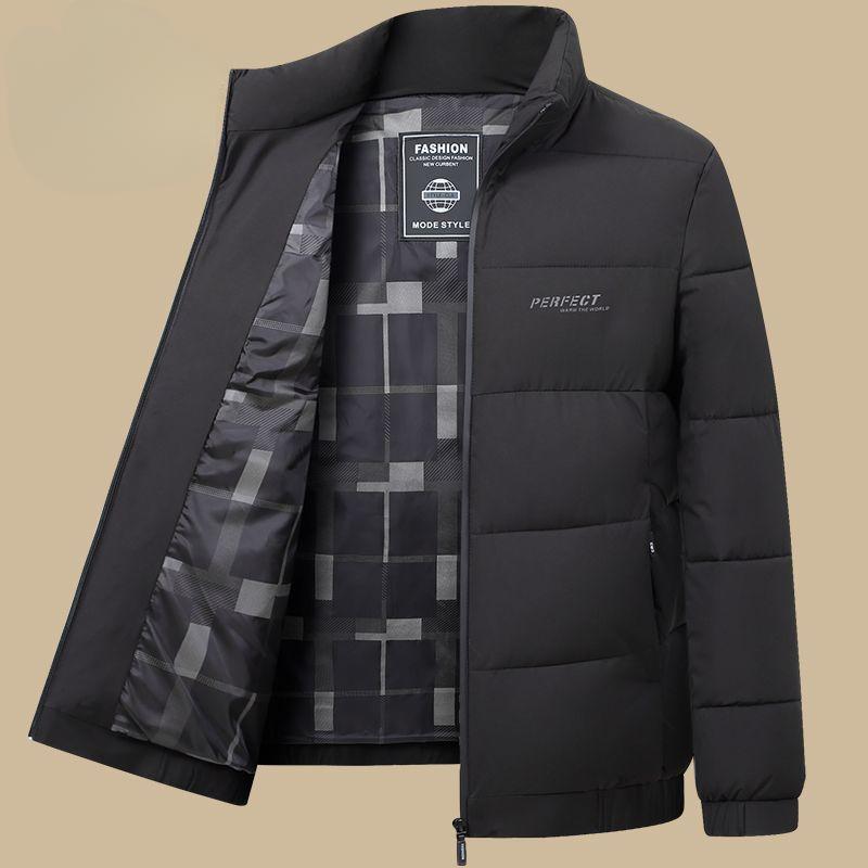 Men's Middle-aged Men's Winter Cotton Coat, Short Down Cotton Coat, Thickened Warm Casual Dad Winter Coat