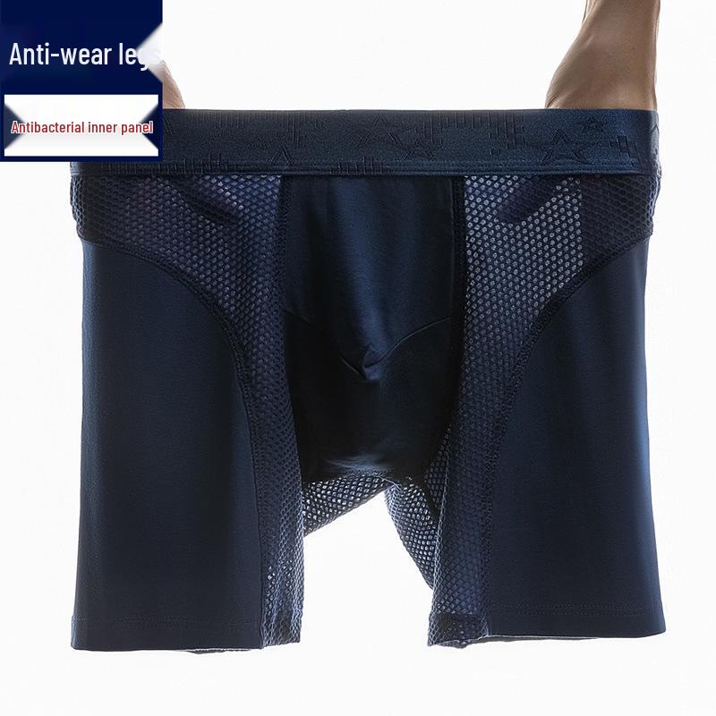 Men's Anti-Chafing Sport Boxer Briefs - Breathable, Comfortable, Mid-Rise, Double Layer Short Underwear