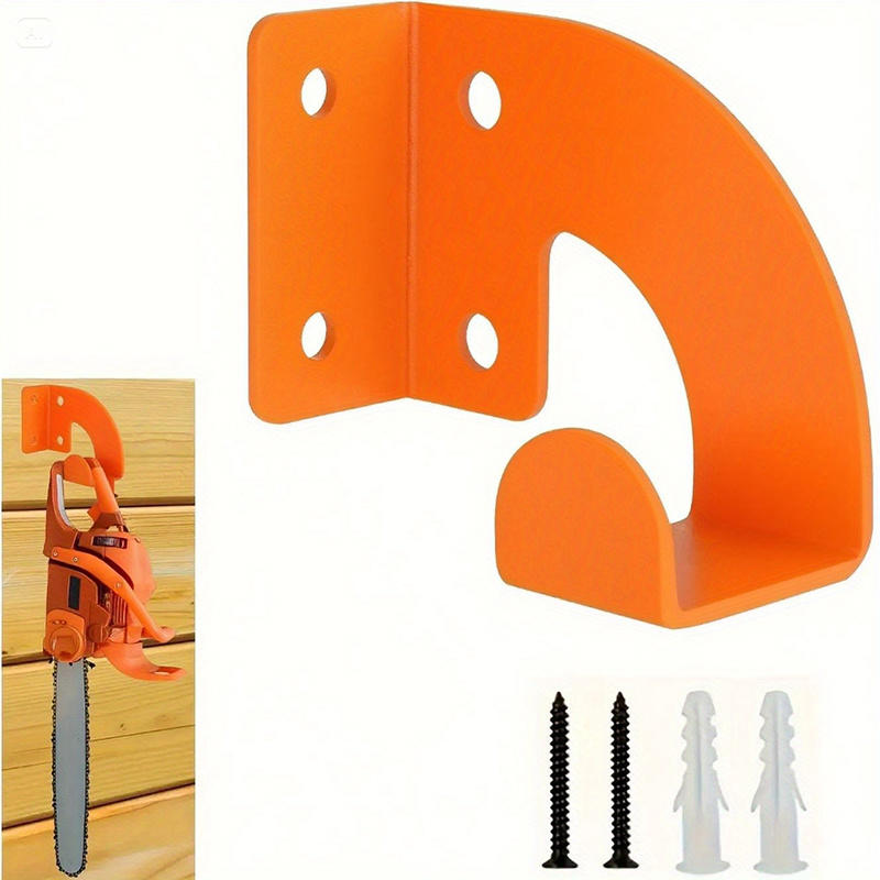 Heavy Duty Metal Chainsaw Wall Mount Hanger,Workshop Tool Storage Rack,Hanging Holder for Garden Trimmers,Lawn Mower&Hedge Shear