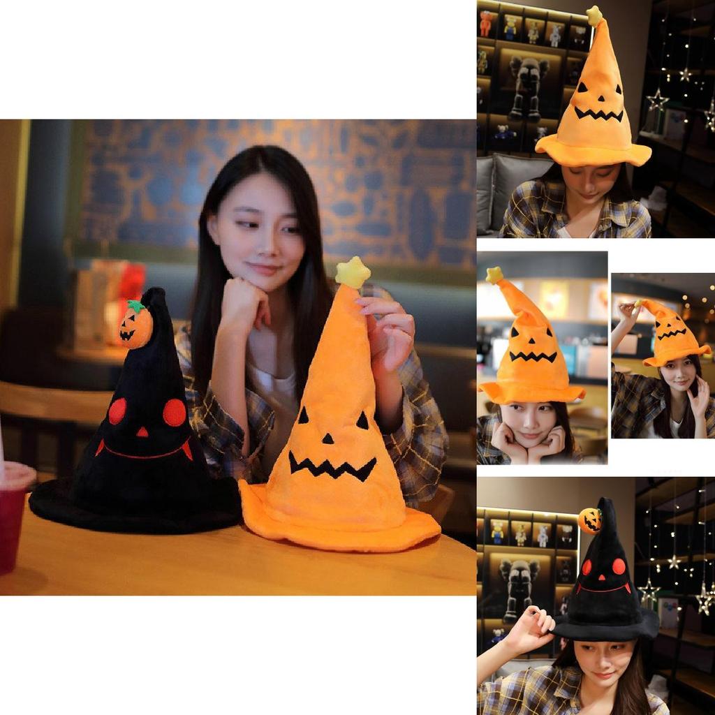 Adorable Plush Pumpkin Elf Hat For Halloween Festive Decorations And Cute Accessories