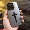 Minimalist Three Color Cross Phone Case For iPhone 17 16e 16 15 14 13 12 11 Mini Pro Max X XR XSMAX 8 7 Air Plus Anti Fall Cover