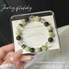 Green grape milk jade bracelet for girls, summer fresh and simple, single-loop niche light luxury high-end feel bracelet gift