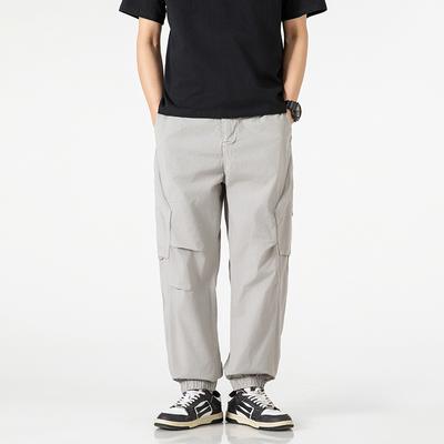 Men's Overalls Casual Loose Trousers High Street High-end Trendy Pants Men's High-end Retro Leggings