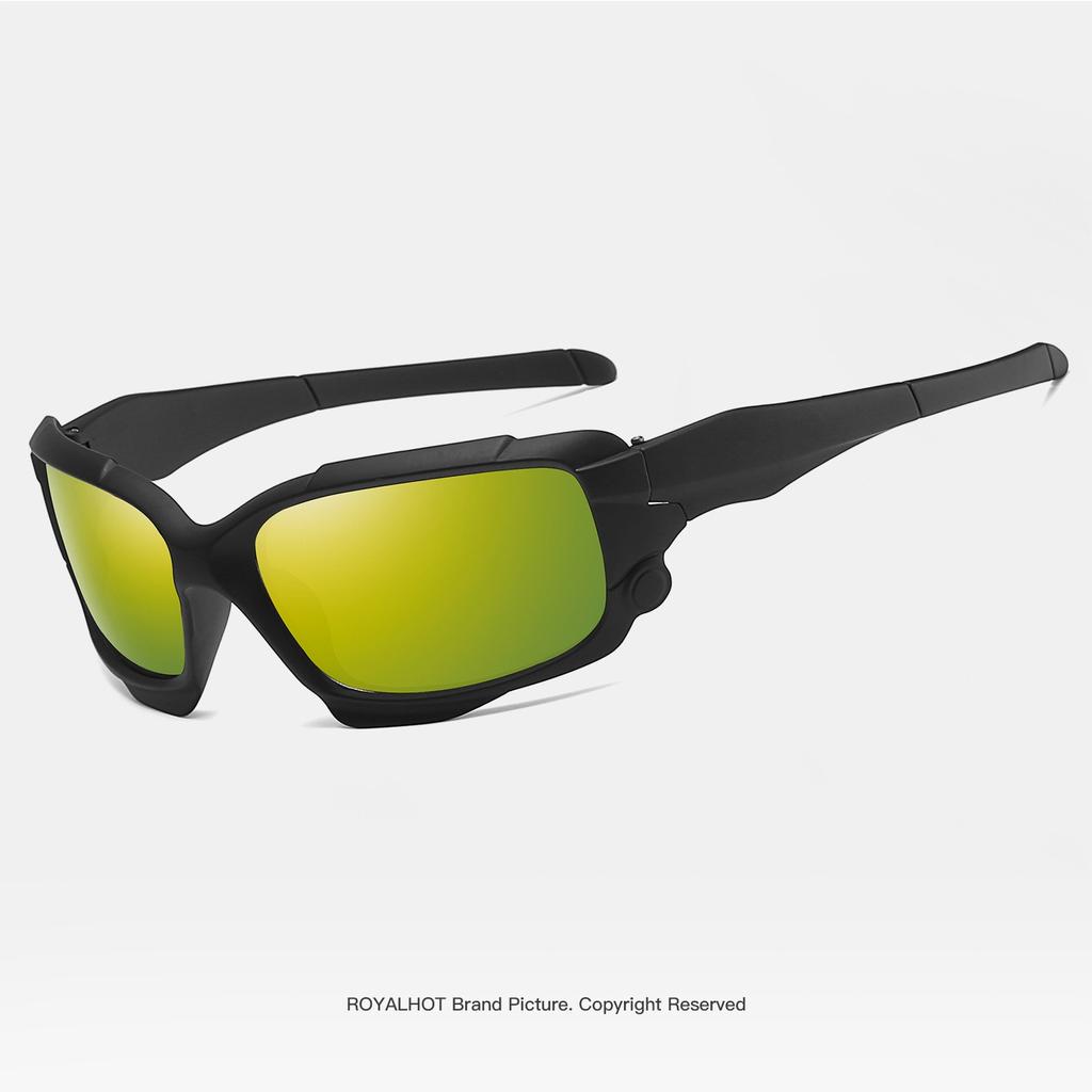 Royalhot Unisex Polarisierte Sportsonnenbrille mit Etui Vintage Sonnenbrille Retro Brille Shades,UV400