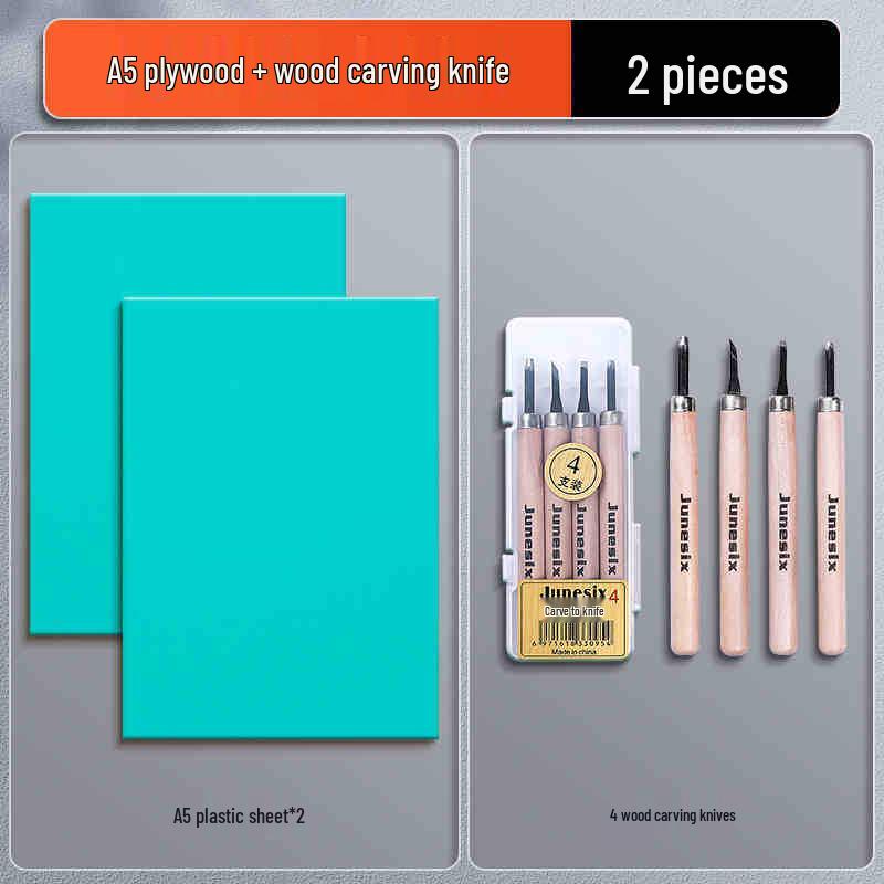 Special Edition A4/A5 Foam Board Printmaking Set: Carving Boards, Student Paints, Drawing Inks, Handmade Mat Board Tools