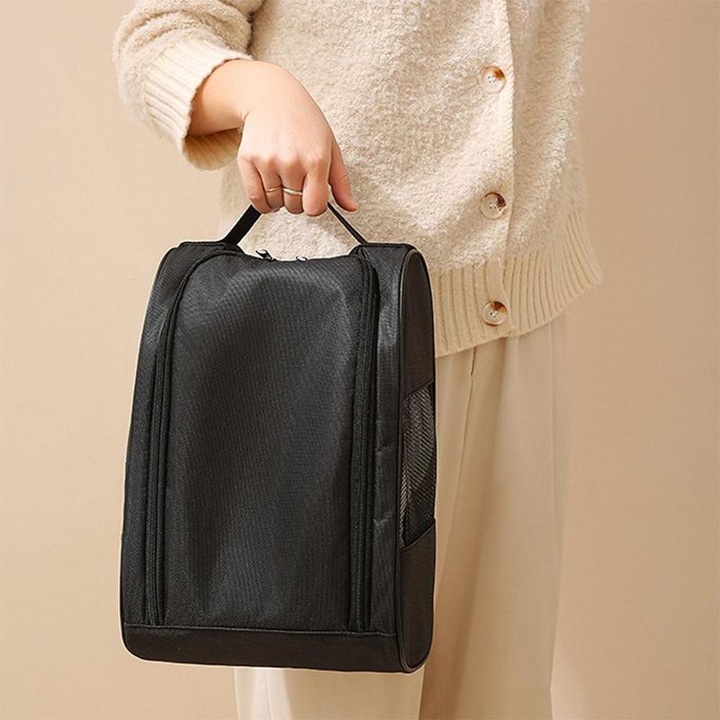 1/2 Stück Tragbare Oxford-Stoff Fußballschuhtasche Unisex Schuh-Tragetasche Schuhtasche mit Reißverschluss Wasserdichte Reise-Schuhaufbewahrungstasche