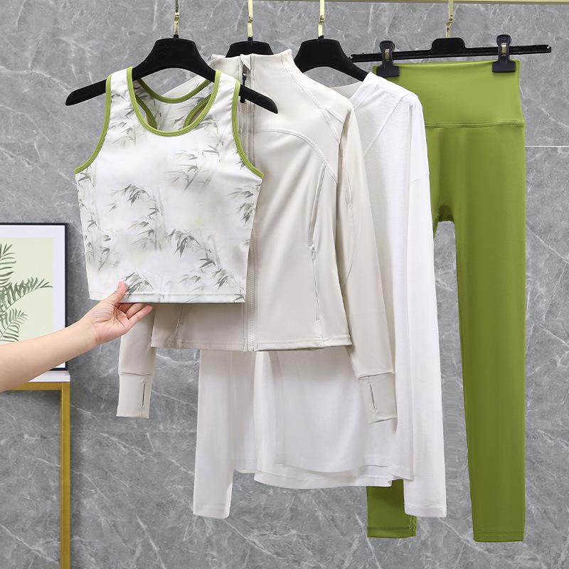 Eleganter 2025 Damen-Yogaanzug – Hochwertiges, wunderschönes Frühling/Sommer-Fitnessset