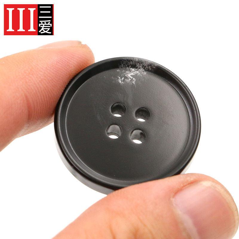 Nasturi din rășină cu model negru, pentru haine, nasturi versatili pentru costum, nasturi rotunzi pentru haine de lână pentru bărbați și femei