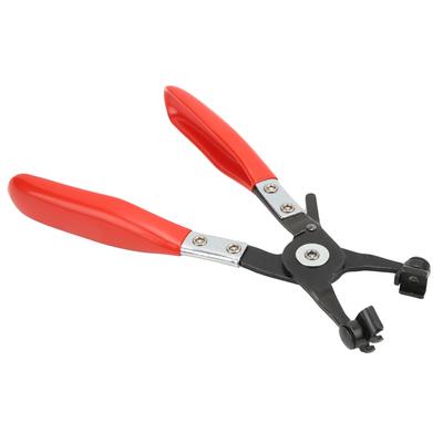 Hose Clamp Plier 8.6in21.8cm Long Swivel 3 Jaw PVC Handle Rustproof Heavy Duty Repairing Tool