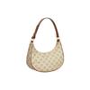 Celine Ava Monogram Print Zip Closure Leather Trim Handbag Women Handbags Beige 193952FLB-02GR