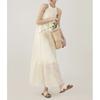 Flower Pattern Round Neck Suspenders Loose Long Skirt Dress Summer Dress Beach Vacation Casual Dresses