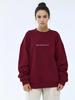 Women's Oversize Autumn/Winter Slimming Round Neck Hoodie - Versatile Streetwear Fashion