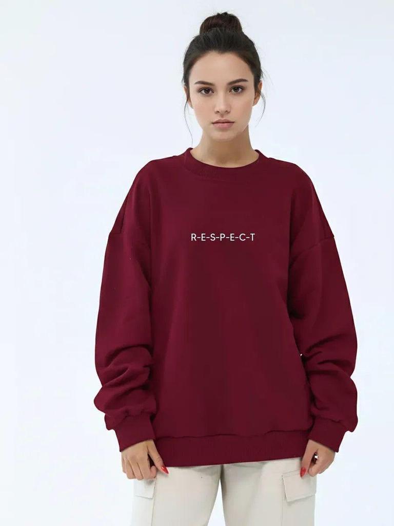 Women's Oversize Autumn/Winter Slimming Round Neck Hoodie - Versatile Streetwear Fashion