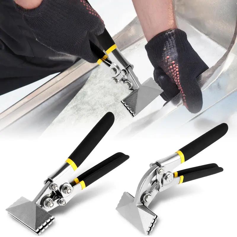 Wide Mouth Flat-Jaw Design Folded Edge-Pliers For Metal Bending For Iron Sheets Ceiling Panels And Stainless Steel Projects