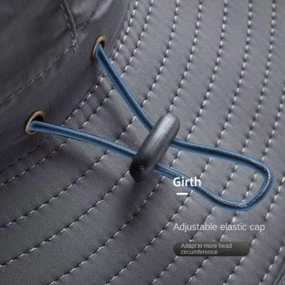 Wide Brim Women Beach Hat Polyester Hat for Men Summer Foldable Men's Bucket Hat  Fishing