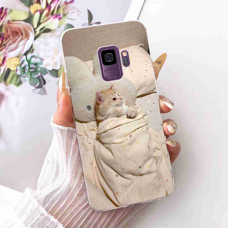 Protective Cases For Samsung Galaxy S9 Plus Soft Silicone Back Cover For Samsung S9Plus S9+ Summer Fresh Butterfly Shell Capa