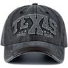 Unisex Vintage Classic Baseball Cap TEXAS Letter Embroidery Washed Cotton Chic Cap For Man Women Outdoor Casual Dad Hats