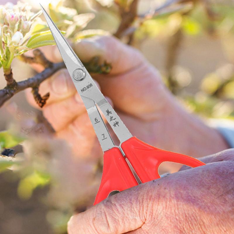 Grape Scissors Tweezers Gardening Tool Scissors 2-in-1 Branch Bonsai Scissors With Tweezers Fruit Grape Picking Tool
