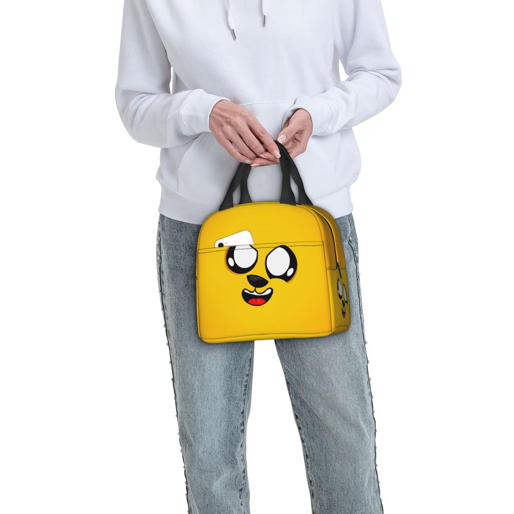 Custom M-Mikecracks Insulated Lunch Bag for Women Men Portable Cute Thermal Cooler Lunch Box School