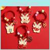 Adorable Dragon Year Metal Keychain Cute Alloy Car Bag Charm For Couples