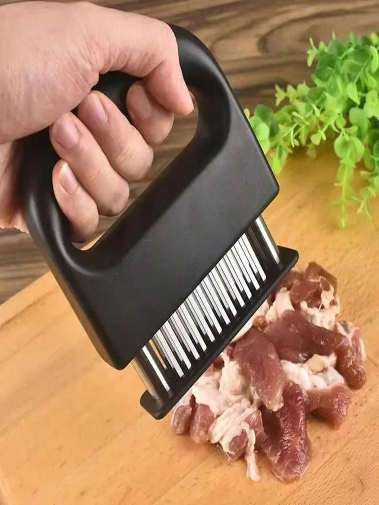 Stainless Steel Meat Tenderizer 48Needle - Professional Kitchen Steak Tenderizing Tool