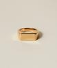 Novice Tokyo Rectangle Signet Ring [Stainless] / Gold