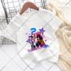 Kpop Demon Hunters Children T-shirts Birthday Party Tee Cotton Short Sleeves Anime Graphic Print T-shirt Boys Girls Fashion Tops