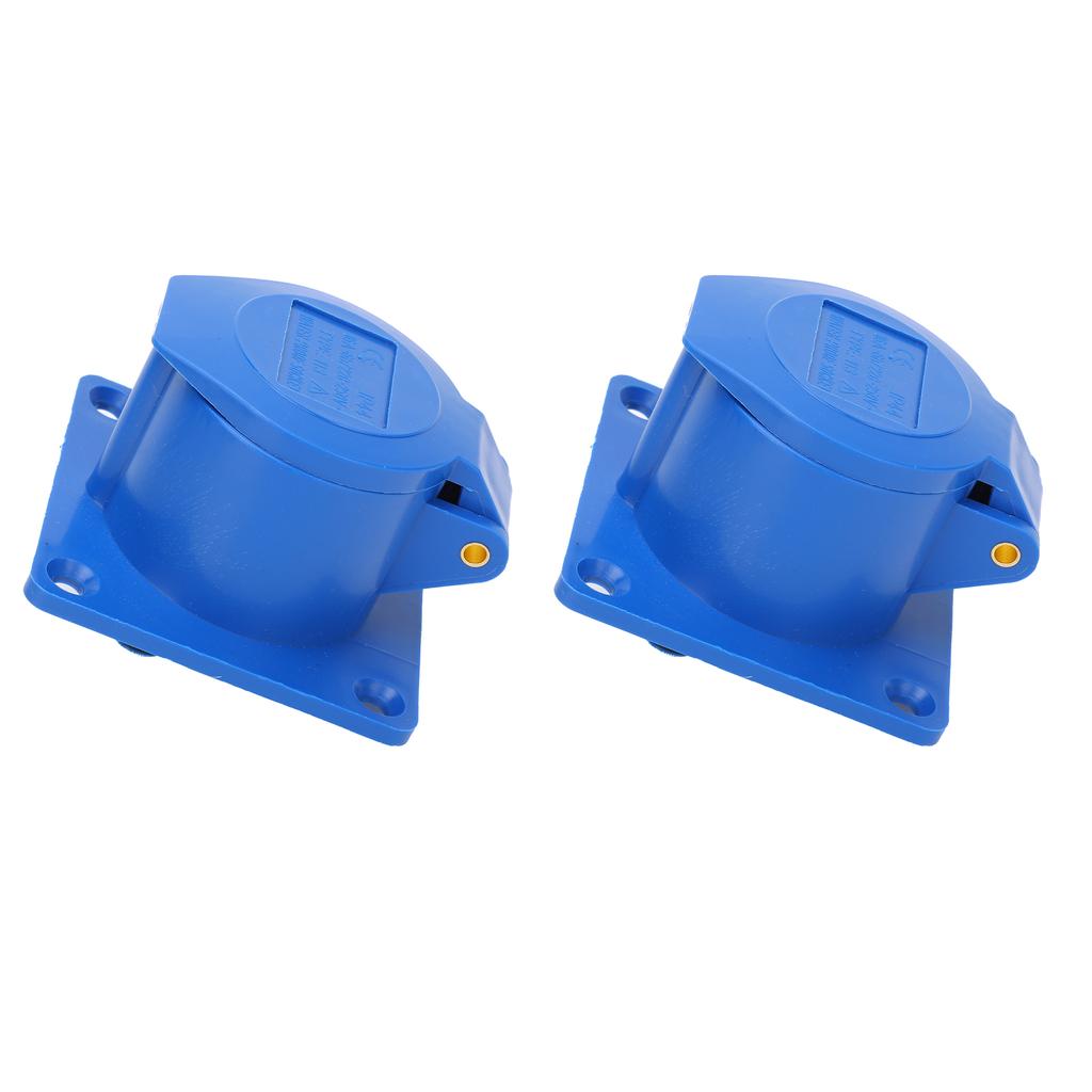 2 buc priză industrială monofazată, 3 pini, rezistentă la explozie, impermeabilă, 16 A, 3 găuri, 220250 V