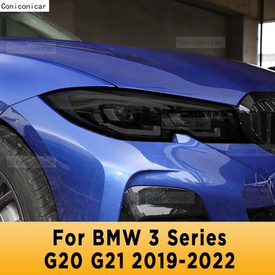 Tónování světlometů Ochranná krycí fólie proti poškrábání Samoopravné TPU samolepky pro BMW řady 3 G20 G21 -2022 Příslušenství