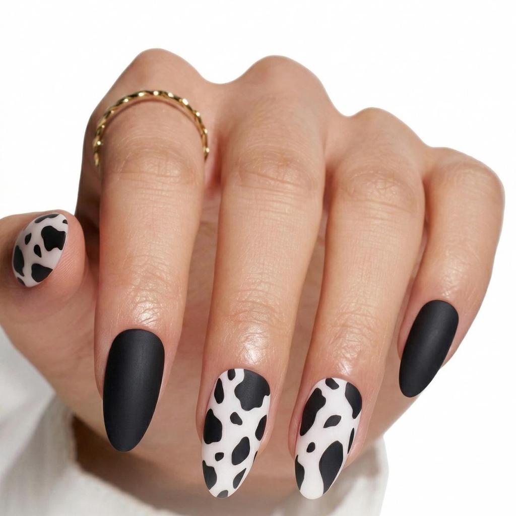 Pegatinas Desmontables para Uñas Estilo Europeo y Americano - Uñas Postizas Simples y Llevables