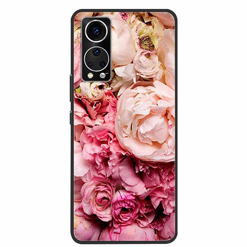 Für ZTE Axon 30 Handyhülle Cover Cooler Wolf Löwe Tiger Schwarzes Silikon Weiche Hülle Für ZTE Axon 30 Rückabdeckung Hülle Axon30 5G Hülle